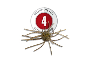 Image of Strike King Tumbleweed Salted Softbait, 4 pack, 3in, Green Pumpkin, 12-36258