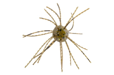 Image of Strike King Tumbleweed Salted Softbait, 4 pack, 3in, Green Pumpkin, 12-36258