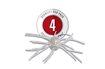 Image of Strike King Tumbleweed Salted Softbait, 4 pack, 3in, Pearl Flash, 12-36255