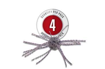 Image of Strike King Tumbleweed Salted Softbait, 4 pack, 3in, Prism Smoke, 12-36263