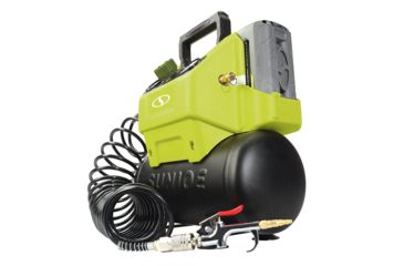 Image of Sun Joe Cordless Hotdog Air Compressor, 40V, 1.6-Gallon, Green, Large, IONAIR-CT