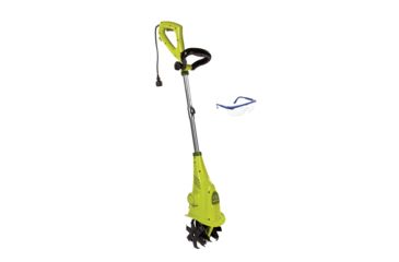 Image of Sun Joe Electric Cultivator Bundle TJ599E + Safety Glasses, 2.5-Amp, 6-Inch, Green,, Green, Large BDL-TJ599E