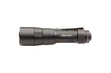 Image of SureFire TURBO Series 18350/123 Everyday Carry Flashlight Dual-Output High-Candela LED Flashlight, Hard Anodized, EDC1-DFT-HA