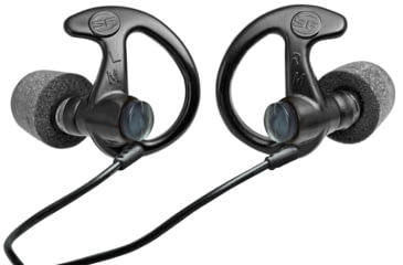 Image of SureFire EP10 Sonic Defenders Ultra Max Full-Block Foam-Tipped Earplugs - 1 Pair, Black, Medium EP10-BK-MPR