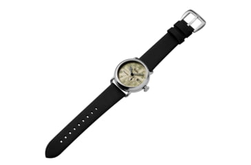 Image of Szanto Automatic Officer Watches, Ivory Dial, Black Strap, Steel, One Size, SZ 6305E