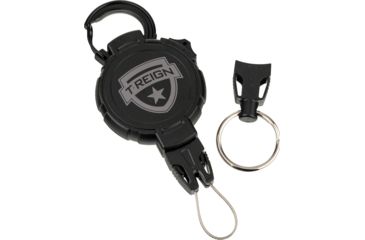 Image of T-Reign Retractable Scuba Gear Tether, w/Carabiner, Black, Extra Large, 0TBP-0321