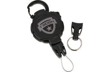 Image of T-Reign Retractable Scuba Gear Tether, w/Carabiner, Black, Large, 0TBP-0301