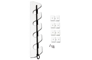 Image of TACO Marine 4-Rod Poly Bungee Rod Holder Rack - White 45930