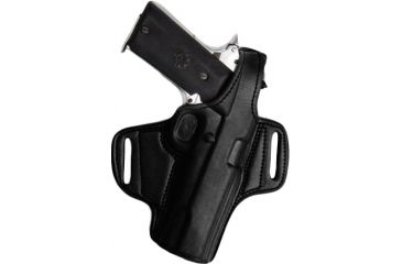 Image of Tagua Gunleather Mini Thumb Break Leather Belt Holster For Taurus Millennium Pro Right Hand Black