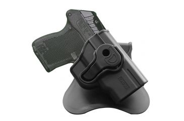 Image of Tagua Gunleather Push Button Lock Style Holster for Ruger LCP w/Laser, Black ZPBH-005