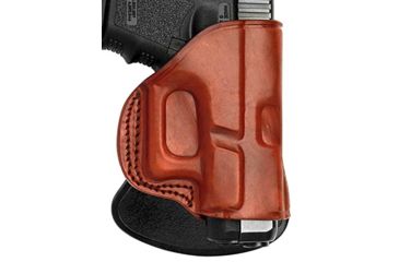Image of Tagua Gunleather Rotating Quick Draw Paddle Holster, Brown, Right Hand, PD2R-1022