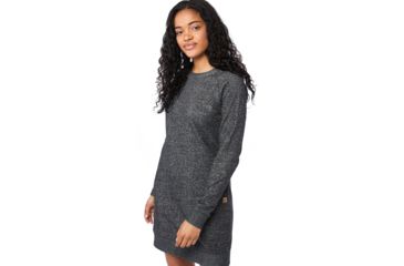 Image of Tentree Jade Sweater Womens Dress, Meteorite, Large, FA18-WDJAD-BLK-L