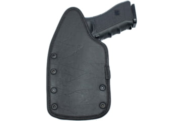 Image of Texas 1836 KYDEX Recruiter - Hybrid IWB Kydex/Ecoleather Holster, Right Hand, Smith &amp; Wesson M&amp;P 9 Shield EZ, With No Attachment, Black, RECRUITER-1090