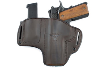 Image of Texas 1836 KYDEX The Appendix - Dual Clip IWB Holster w/ Magazine Carrier, Right Hand, 1911 5in, With No Attachment, Brown, TX-THEAPPENDIX-202
