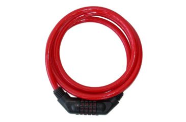 Image of The Club Resettable Combo Cable Lock 6 Ft, Red UTL901