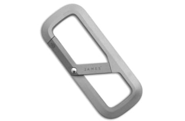 Image of The James Brand The James Brand The Madison Carabiner - Titanium, Silver, adult, BHQ-232463
