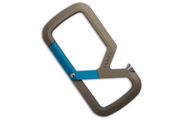 Image of The James Brand The Mehlville Carabiner, Blue/Tan, 3.10 inch, BHQ-195459
