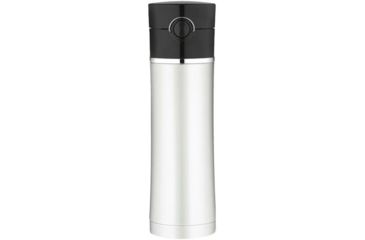 Image of Thermos Sipp Vacuum Insulated Drink Bottle - 16 oz. - Stainless Steel/Black 44553
