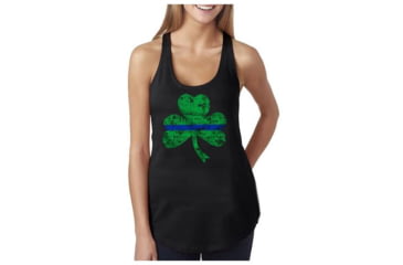 Image of Thin Blue Line Women's Tank - Shamrock - WOM-TANK-SHAM-XXL