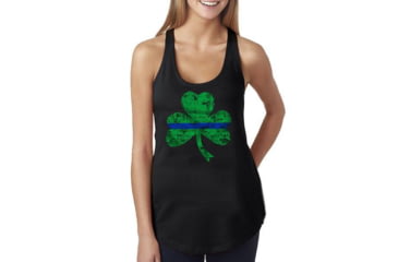 Image of Thin Blue Line Womens Tank - Shamrock - WOM-TANK-SHAM-LARGE