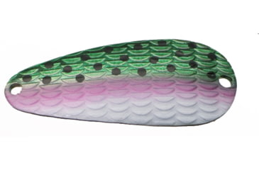 Image of Thomas Cyclone Wobbler Casting/Trolling Spoon, 1 1/2", 1/6 oz, Rainbow Trout, S514-RT