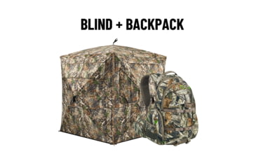 Image of Tidewe Vis360 See Through Ground Blind and Waterproof Camo Hunting Pack Bundle, BL008-CG-OSTE-HB001-NM-OSTE