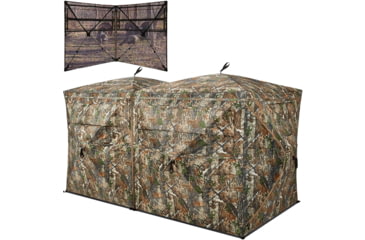 Image of Tidewe VisTrilogy 4-6 Person See-Through Deer Turkey Hunting Ground Blinds, BL002-CG-V2-TE