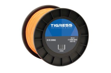 Image of Tigress High-Visibility 100lb Kite Braid - Orange 70581