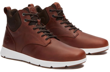 Image of Timberland Parker Street Full Grain Mid Lace Up Sneakers - Mens, Rust, 8.5 US, TB0A6BXEEM6108500M