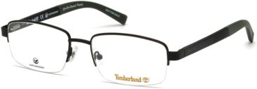 Image of Timberland TB1588 Eyeglass Frames - Matte Black Frame Color, Matte Black Lens Color