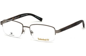 Image of Timberland TB1588 Eyeglass Frames - Matte Gunmetal Frame Color, Matte Gunmetal Lens Color