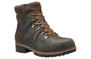 Image of Timberland Wheelwright Hiker Waterproof Casual Boot - Women's-Dark Brown-Medium-6.5