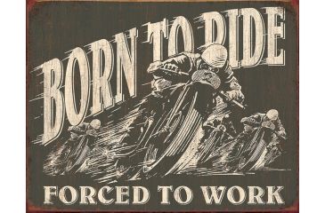 Image of Tin Signs Born To Ride Tin Sign, TSN1885