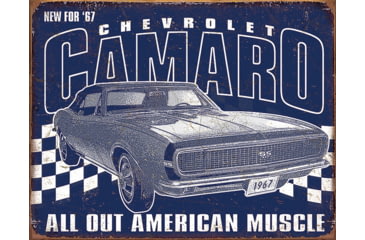 Image of Tin Signs Camero 1967 Muscle
