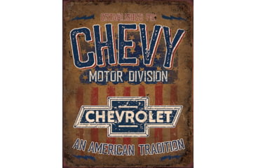 Image of Tin Signs Chevy American Tradition, 12.5 x 16, 2204