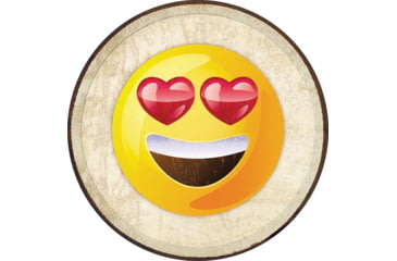 Image of Tin Signs Emoji Love Eyes Sign, 11.75in Diameter, 2272