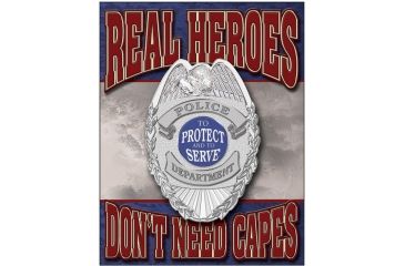 Image of Tin Signs Real Heroes Police Tin Sign, TSN1780
