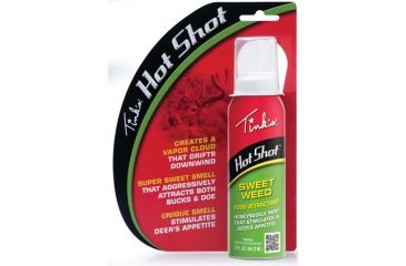 Image of Tinks Hot Shot Sweet Weed Food Attractant 3 Ounce Spray Carded For Hanging