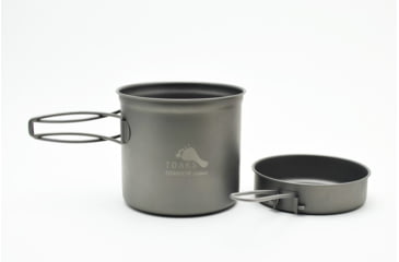 Image of TOAKS Titanium 1100ml Pot w/Pan, Grey, CKW-1100