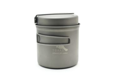 Image of TOAKS Titanium 1100ml Pot w/Pan, Grey, CKW-1100