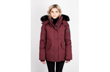 Image of Toboggan Canada Emma Heavyweight Down Insulated Jacket - Women's, Burgandy/Black, XS, Emma-brg-XS