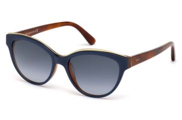 Image of Tod's TO0129 Sunglasses - Blue Frame Color