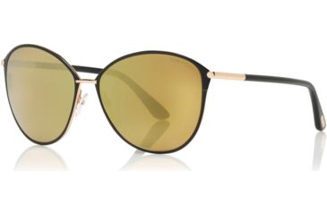 Image of Tom Ford FT0320 Sunglasses - Shiny Rose Gold Frame Color, Brown Mirror Lens Color