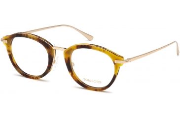 Image of Tom Ford FT5497 Eyeglass Frames - Coloured Havana Frame Color, Coloured Havana Lens Color