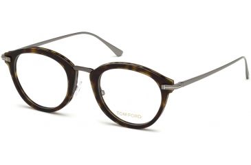 Image of Tom Ford FT5497 Eyeglass Frames - Dark Havana Frame Color, Dark Havana Lens Color