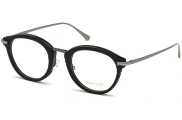 Image of Tom Ford FT5497 Eyeglass Frames - Matte Black Frame Color, Matte Black Lens Color
