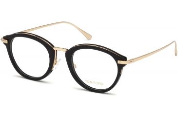 Image of Tom Ford FT5497 Eyeglass Frames - Shiny Black Frame Color, Shiny Black Lens Color