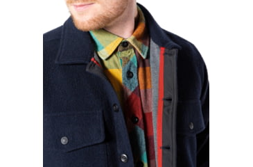 Image of Topo Designs Wool Shirt - Mens, Navy, Large, TDMWSF18NVLG