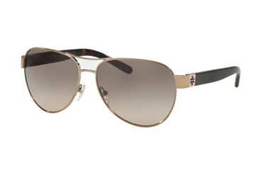 Image of Tory Burch TY6051 Progressive Prescription Sunglasses TY6051-319013-60 - Lens Diameter 60 mm, Frame Color Lt Gold/Dark Tortoise
