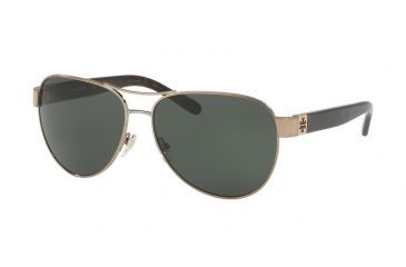 Image of Tory Burch TY6051 Progressive Prescription Sunglasses TY6051-31909A-60 - Lens Diameter 60 mm, Frame Color Lt Gold/Dark Tortoise